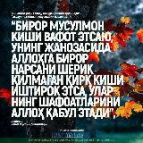 Аватарка канала "НАМАНГАН ЖАНОЗА NAMANGAN JANOZA | РАСМИЙ"