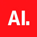 Аватарка канала AI и точка.