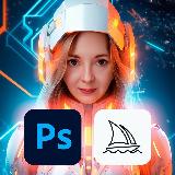 Аватарка канала Нейросети Ai Photoshop, Midjourney, Kling c нуля до Pro