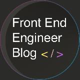 Аватарка канала Front-End Engineer Blog