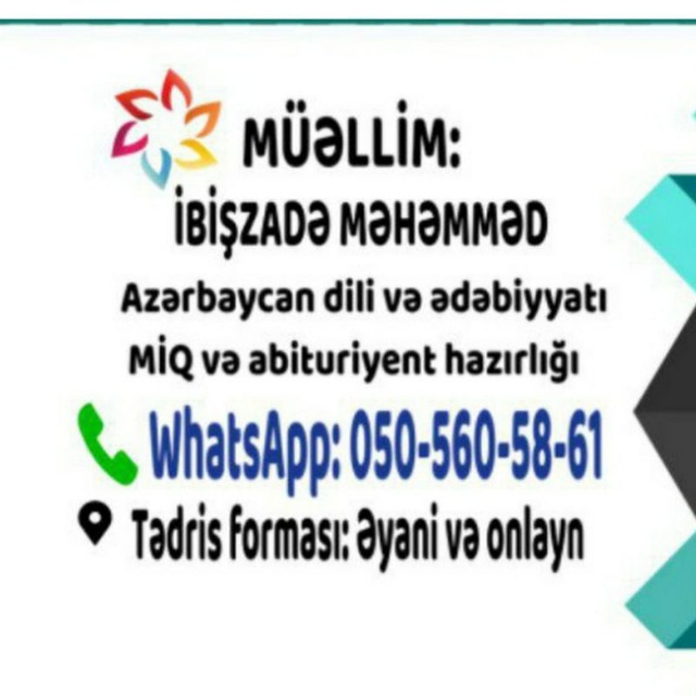 Аватарка канала AZƏRBAYCAN DİLİ VƏ ƏDƏBİYYATI