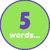 Аватарка канала 5 слов на английском