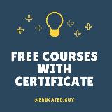 Аватарка канала Free Courses with Certificate - Python Programming, Data Science, Java Coding, SQL, Web Development, AI, ML, ChatGPT Expert