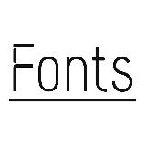 Аватарка канала Fonts | Шрифты для дизайнеров