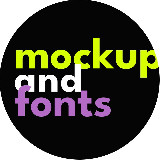 Аватарка канала MOCKUPS & FONTS