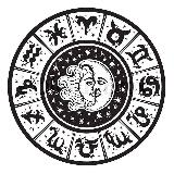 Аватарка канала гороскоп в чб