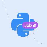 Аватарка канала Python jobs — вакансии по питону, Django, Flask
