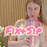 Аватарка канала Fix & Sip: дизайн и кофе